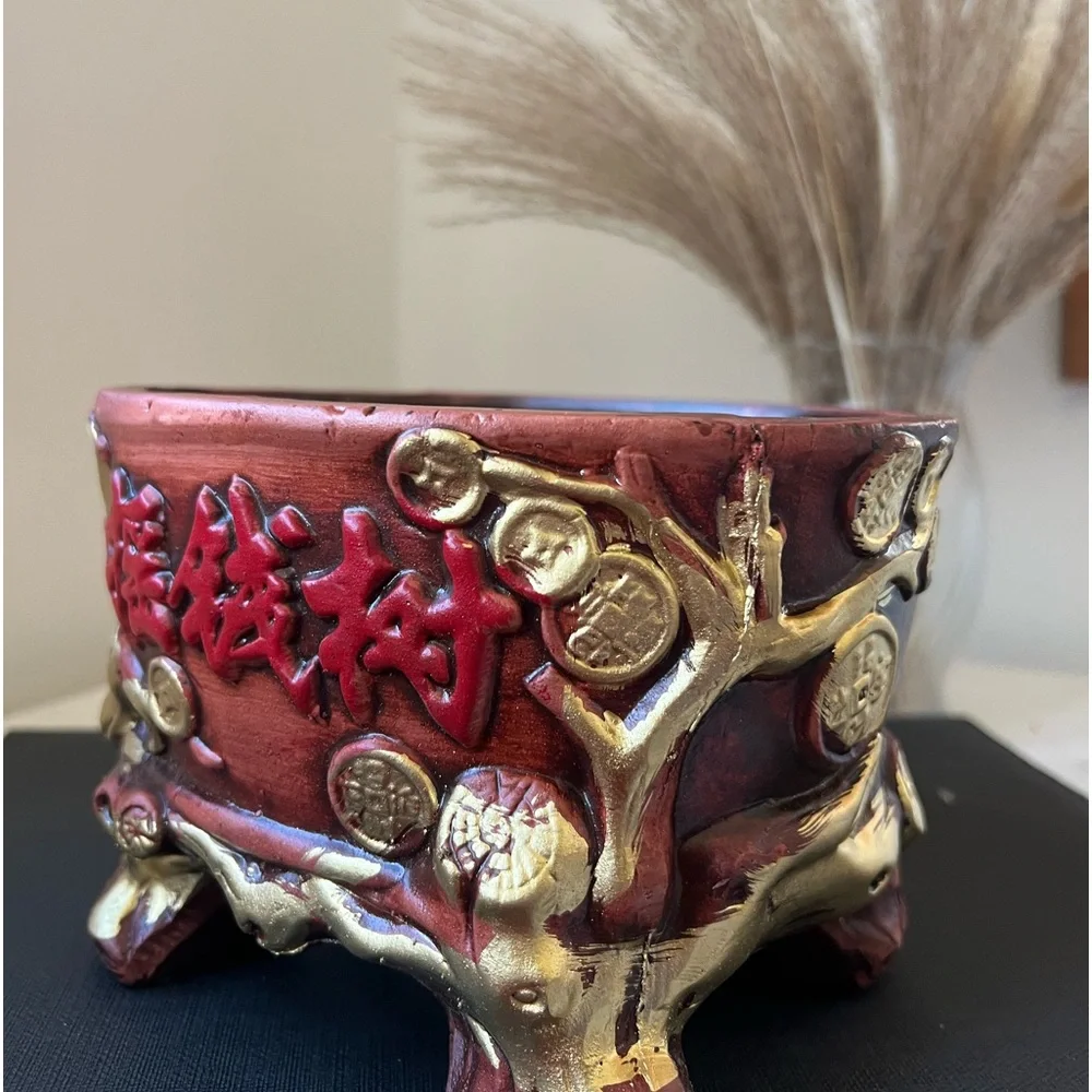 Wealth Fortunate Bowl Feng Shui Ornament Decor Attract Wealth
